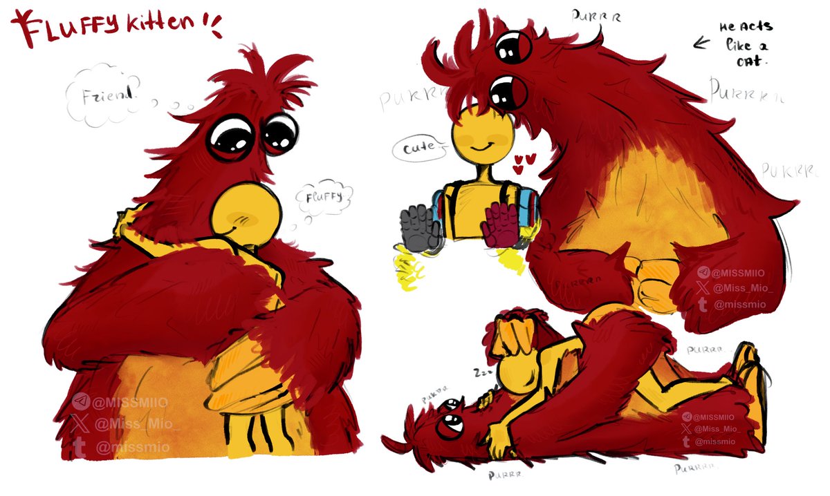 Prt 2 as I promised 

He deserved all hugs in the world.. 🥺

( he acts like cat.. awwww) 

#PoppyPlaytimeChapter5 #ChumChompkins