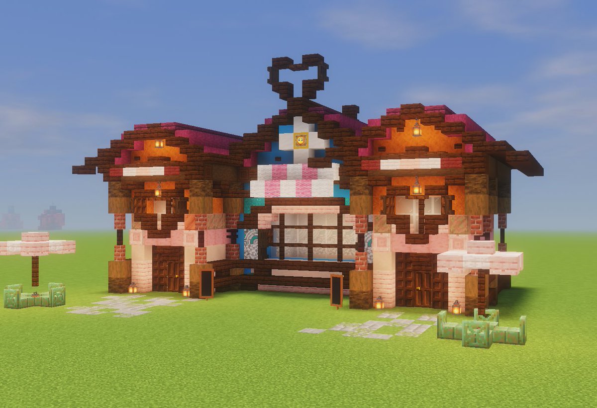 Built a tiny café based on my characters palette during today’s stream!! 

Lmk your thoughts :D