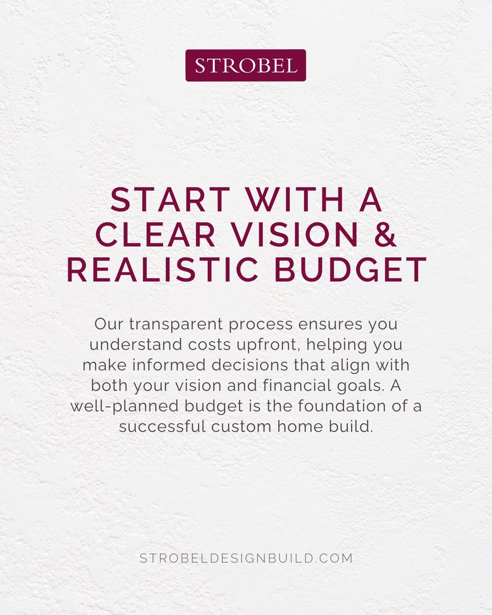 DesignStrobel's tweet image. Thinking about building your dream custom home?  🏡 Knowledge is power. We're sharing the essential insights every homeowner needs before breaking ground. Ready to start your custom home journey? Contact us today. strobeldesignbuild.com

#CustomHome  #StrobelDesignBuild