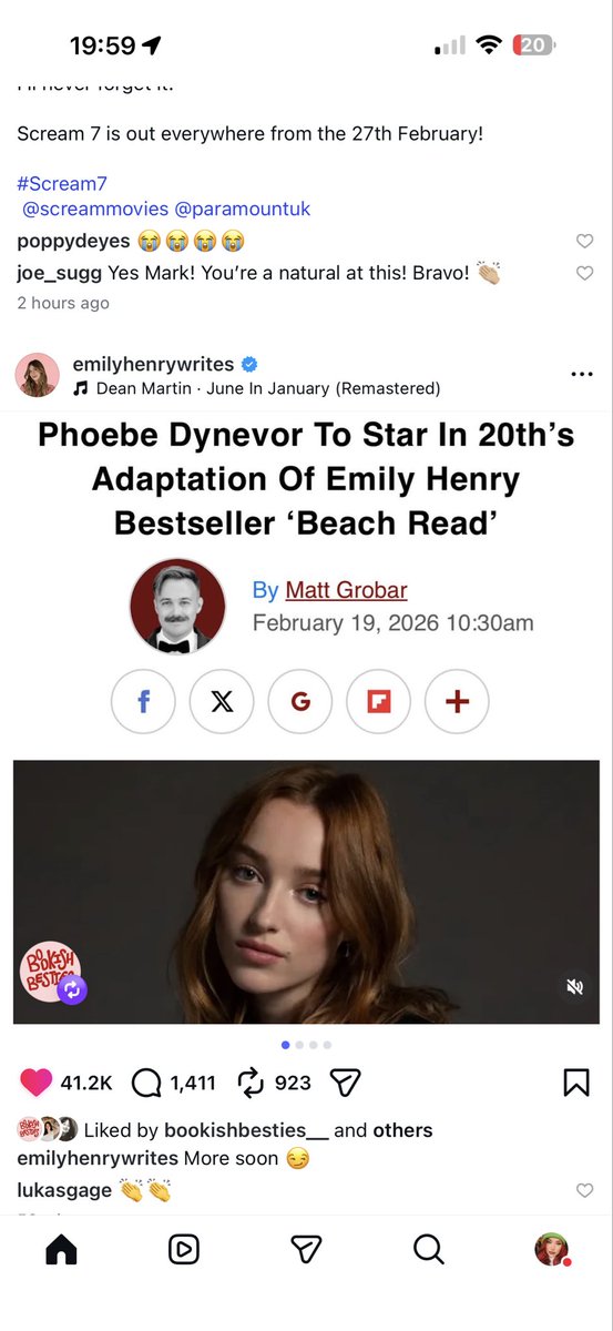 Empirical_Em's tweet photo. Noooo cause she wouldve been so much better for Book Lovers!!! Heartbroken https://t.co/JVApJdNKmS