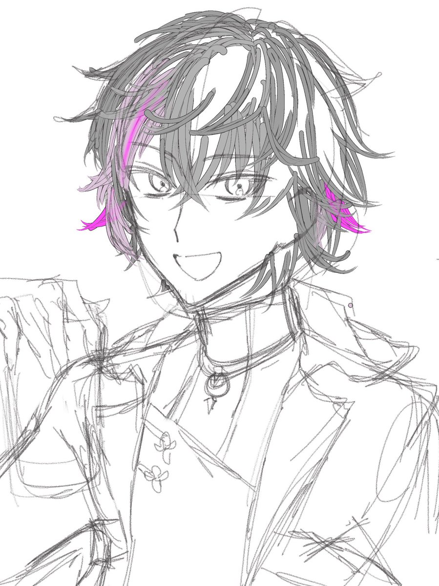 髪の毛練習のふわっち。初期デフォわからん