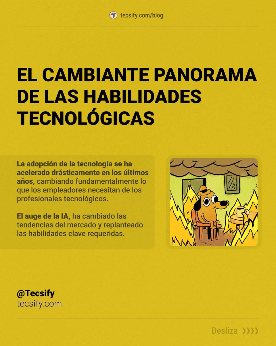 tecsify's tweet photo. En los últimos años la adopción de tecnología se aceleró, la IA elevó los estándares y las empresas empezaron a buscar perfiles más sólidos y más especializados. https://t.co/Y7jM4fHn8W