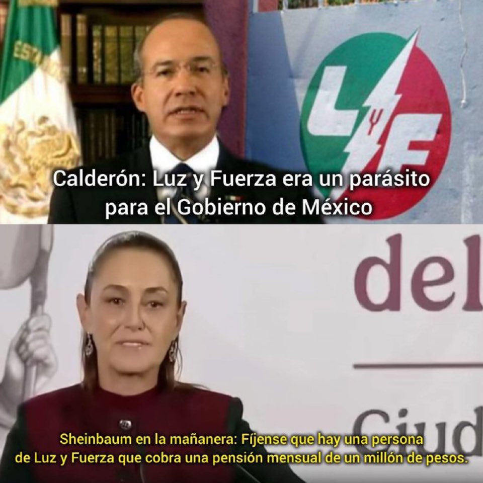 Se los dije, <a href="/FelipeCalderon/">Felipe Calderón 🇲🇽🇺🇦</a> siempre tuvo razón. Ahora ya saben quién financió el plantón de Reforma en 2006. Para todos los parásitos que hoy lideran <a href="/PartidoMorenaMx/">Morena</a>