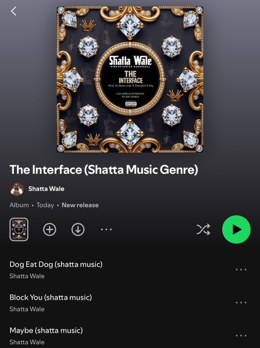 RayAnkrah0's tweet image. The talent Shatta Wale is holding is serious. 
He is music and music is him. If you’re going to define music, just mention Shatta Wale and you’re correct. 

Solid EP👏🏽👏🏽👏🏽🔥🔥🔥

Stream// open.spotify.com/album/6m4SzULX…

#ShattaMusic #TheInterfaceEP
