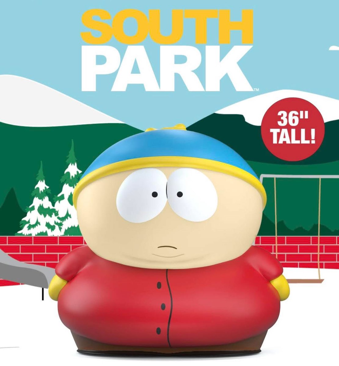 Kidrobot va a lanzar una figura de Cartman de 36 pulgadas (91cm)

Tendrá un pequeño costo de 2,000 dólares 

Soy fan de South Park pero no dejaría 3 meses de sueldo por algo que no cabe en ningún lado sin estar estorbando