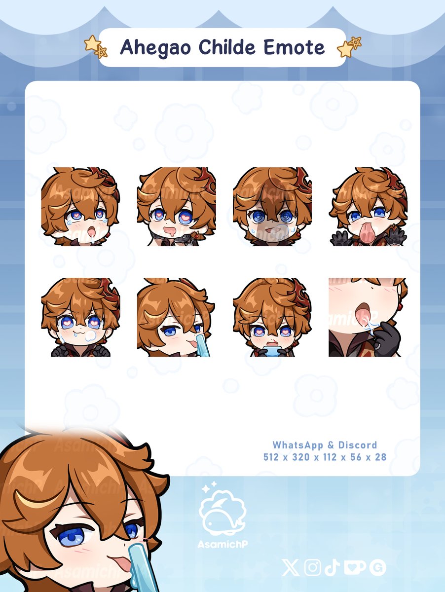 ahegao childe emote!
if u want special service from him then its the way to go!
shop link ⬇️
#tartaglia #タルタリヤ