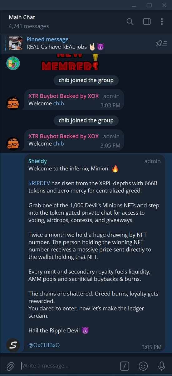 0xCHIB's tweet photo. @TACV666 @RIPDEV_Dev @cryptopunks0055
@Derick56089623
@CryptoCh4rli3
@SekarWinLagi
@xu1kaw3
@bu96ud
#666memecoin #XRPL #XRPMemeCoins #RIPDev #SpiderWebGroup https://t.co/OzBVXDi1pp