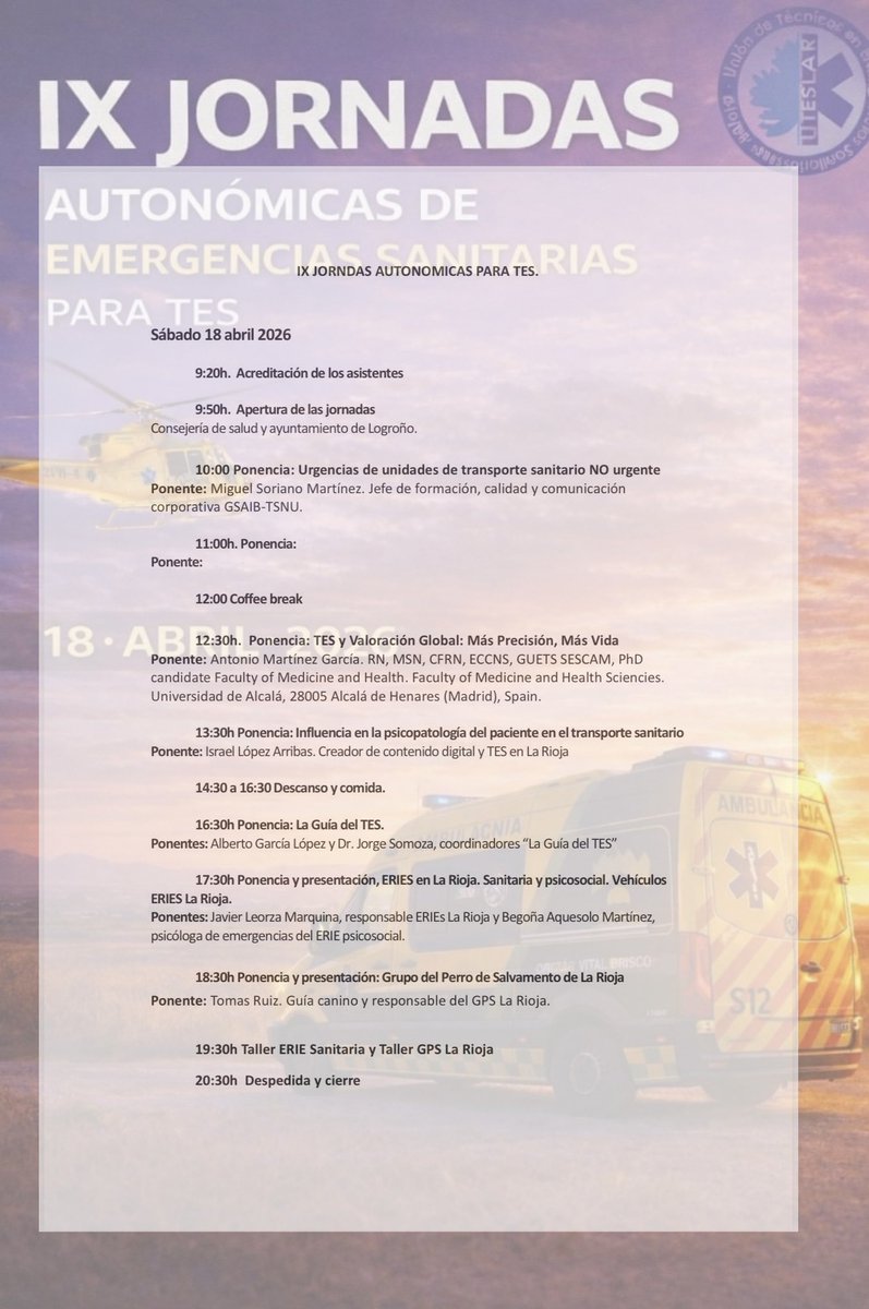 uteslarlarioja's tweet photo. Una ponencia queda para completar el cartel!!!! Si el CM no se despista …. Mañana a las 12 lo completa!!! Que emoción!!!! https://t.co/UPTq1cGmhJ