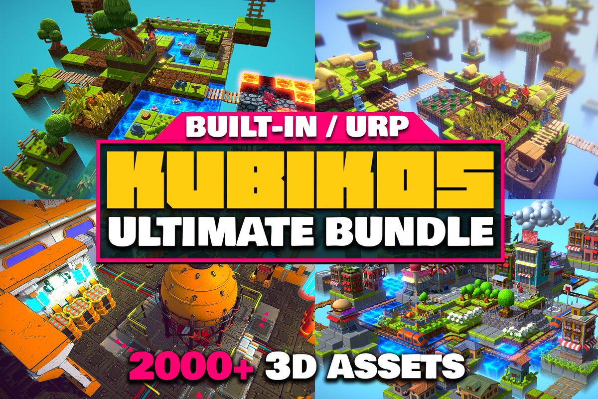 Animmal_Assets's tweet photo. 📷 KUBIKOS: The Ultimate Bundle!
📷 One Bundle.
📷 Infinite Possibilities.
📷 Every KUBIKOS pack ever released, now in one place.
Level up your Unity project with the most comprehensive stylized cube-world collection on the Asset Store.
#unity #indiegame #lowpolyart #indiedev https://t.co/0f4JEJqO9a