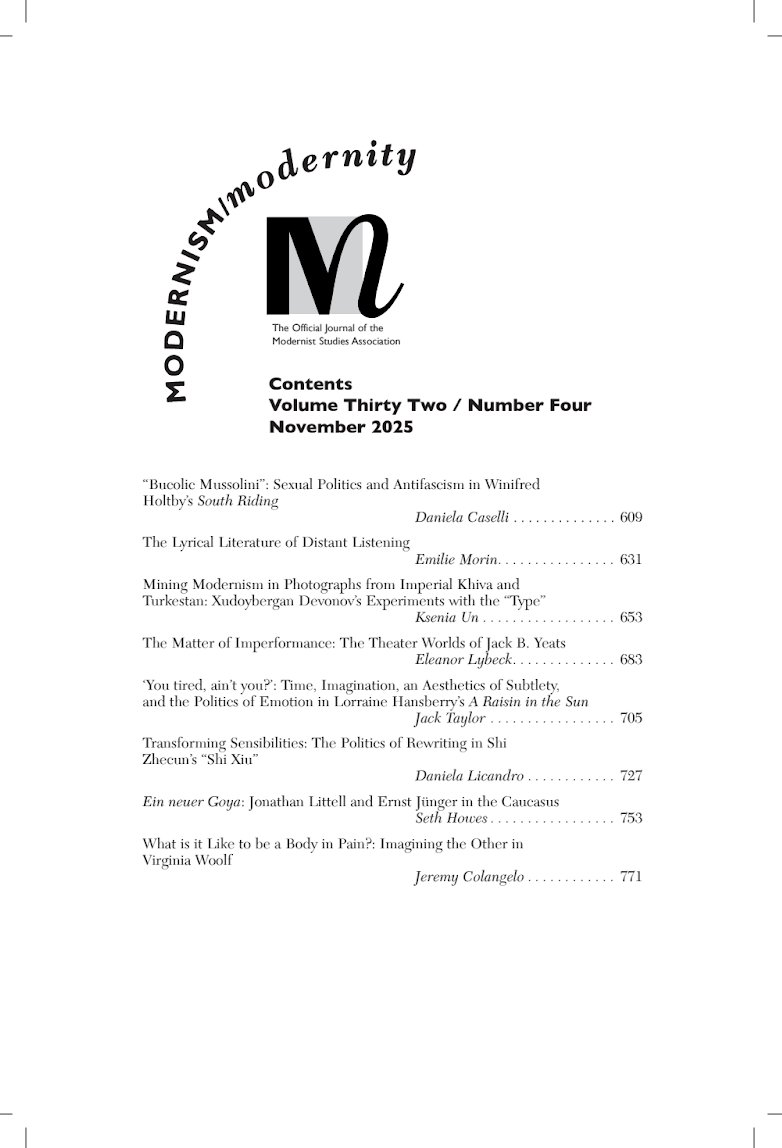 Modernism/modernity tweet media