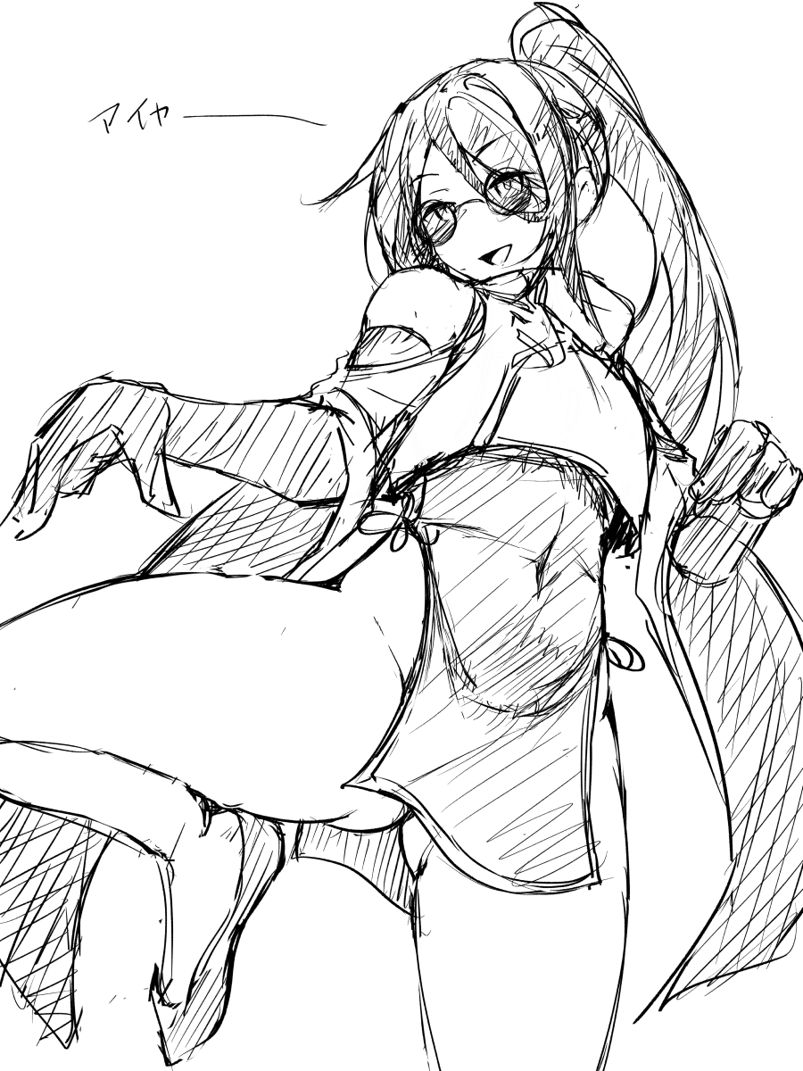 急にギリギリチャイナなキャラデザのアイデアが降って湧いたので取り急ぎ形にする 