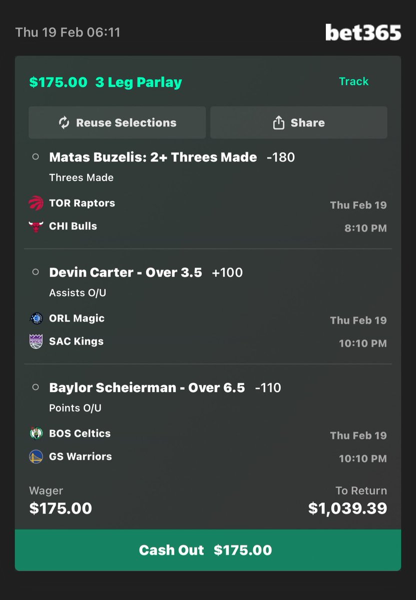 LineLabLeaks's tweet photo. 1.6 unit parlay I played today. https://t.co/m6xaUw1ss2