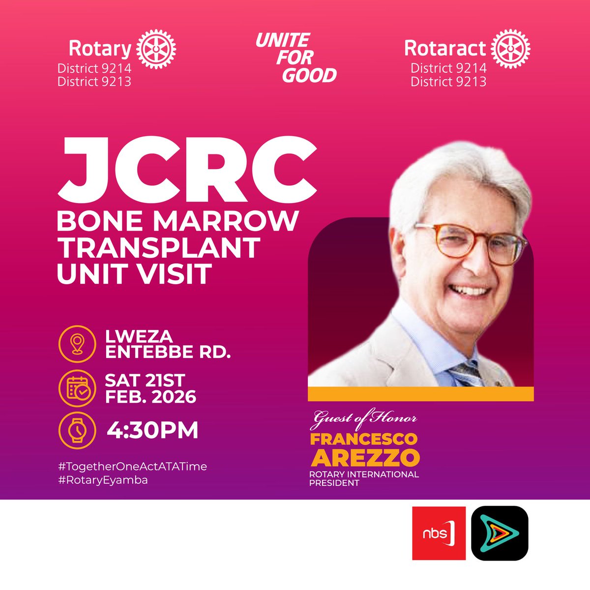 ProfIbingira's tweet photo. I therefore make a sincere appeal to all friends, partners, corporate leaders, philanthropists, and well-wishers: give generously. Support boldly. Partner with JCRC. Let history record that we stood together and made Uganda’s first Bone Marrow Transplant Centre possible at JCRC. https://t.co/KHO3vPo0Yy