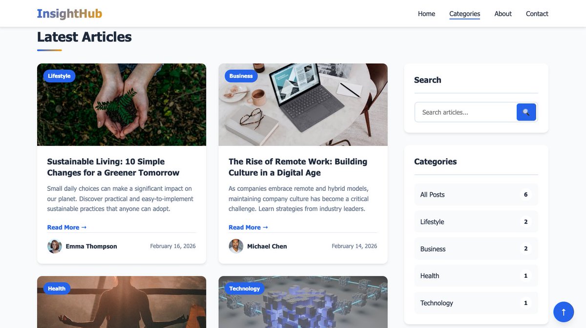 MBillbright's tweet photo. I designed and developed a clean, simple, and fully responsive blog website, with a strong focus on readability, a structured content hierarchy, and a smooth user experience across all devices. https://t.co/hwCgqYNzn4