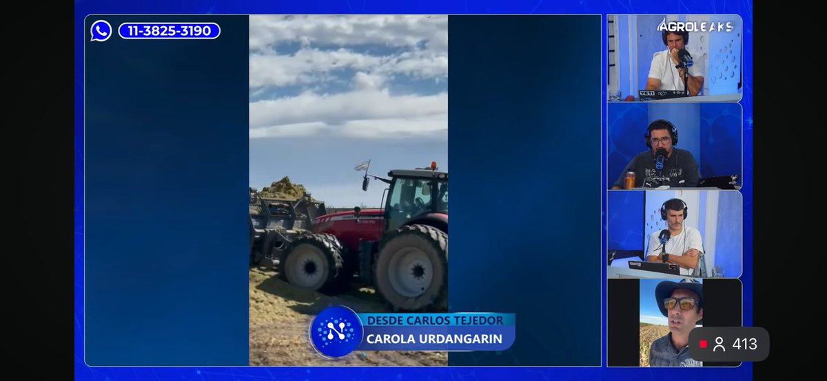 carourd_'s tweet photo. ASÍ SE TRABAJA EN EL CAMPO UN DÍA DE PARO GENERAL 

Los chicos estaban al aire desde Buenos Aires y les prometí salir a ver qué onda el campo en Tejedor en pleno paro. Diego y Sebastián de Economart se coparon y me llevaron al feedlot que tiene Egeo acá. Resulta que estaba a pleno: me subí a picar maíz con Gonzalo, estaban pisando silo, meta sacar camiones de maíz picado y entrando hacienda. 

Si quieren pueden ir a verlo en el programa, charlamos de la situación de la producción de carne, de la cotracara de los frigoríficos, de la oportunidad que ven en USA, de los números de la agricultura en campo alquilado, de todo. 

 https://t.co/8nsyp3VjjK