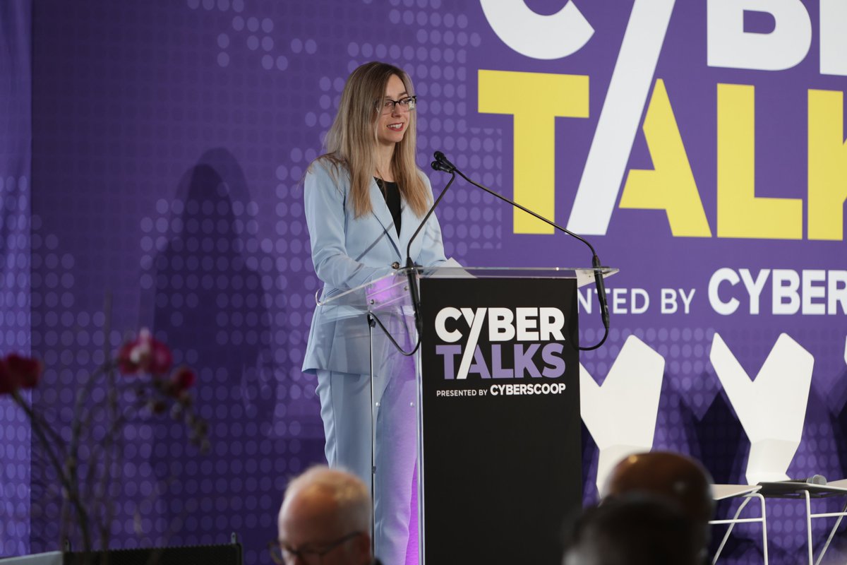 CyberScoopNews's tweet photo. At #CyberTalks, Alexandra Seymour, Principal Deputy Assistant National Cyber Director for Policy for @ONCD, outlined the administration's approach to cyber.
The Trump administration has advanced an “America First” approach to cybersecurity—one grounded in strategic coordination and decisive action. Central to this vision is the strength of public-private partnerships and deeper collaboration across federal, state and local governments. By embracing a whole-of-government and whole-of-nation framework, the strategy aims to confront cyber threats proactively and ensure that adversaries are met with clear and meaningful consequences.
👉 Follow #CyberTalks for more session highlights.