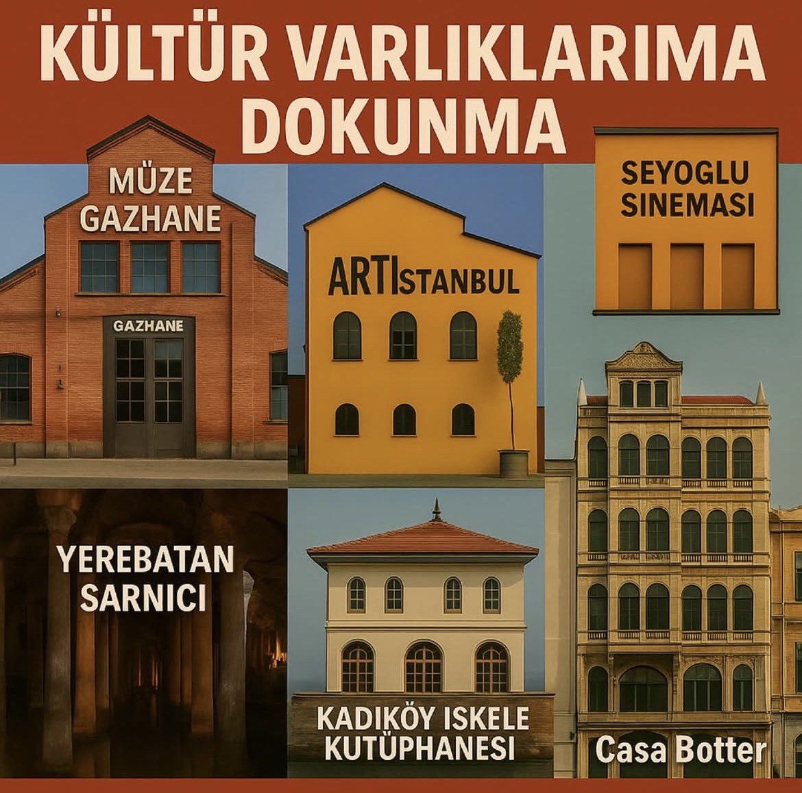 Akpnin hazırladığı “Vakıflar Kanunu” teklifi mecliste..
Ne mi istiyorlar…? İstanbul’un kültürel miraslarını İBB’den kendi bünyelerine almak(!)
Neden mi..?
Ücretsiz gezebildiğimiz yerleri ücretli hale getirmek için.
İstanbul’un Kültürel Varlıklarına SAHİP ÇIKMAK ZORUNDAYIZ…!