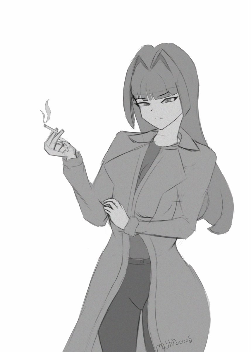 mishibeous_'s tweet photo. Another Kronii sketch cause I’m fresh outta ideas :p

 #kronillust #krossets https://t.co/J8JvW9pB8k