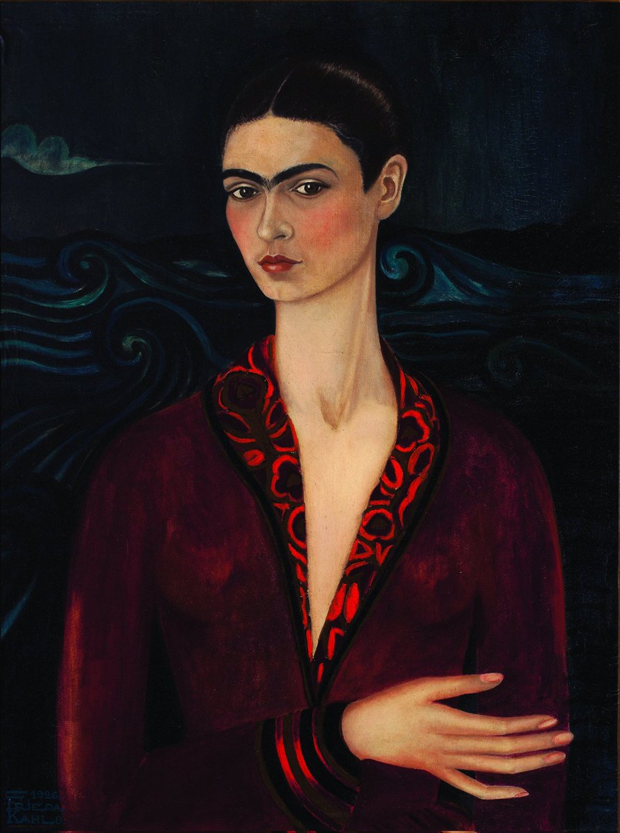 Frida Kahlo
Self-Portrait in a Velvet Dress