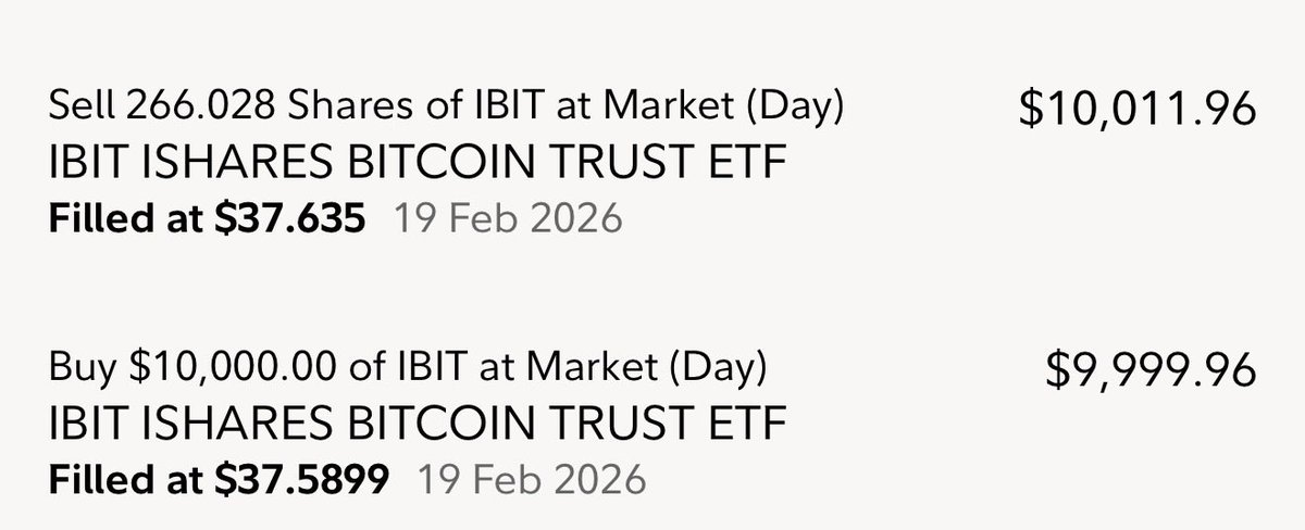 SchnablJon's tweet photo. Day trade $11.96 profit on #ibit again. Just been scalping for the month…. Not too shabby. I’m happy with it. 

#ibit #bitcoin #CryptoTrading #thursday https://t.co/rbHyfTZwOk