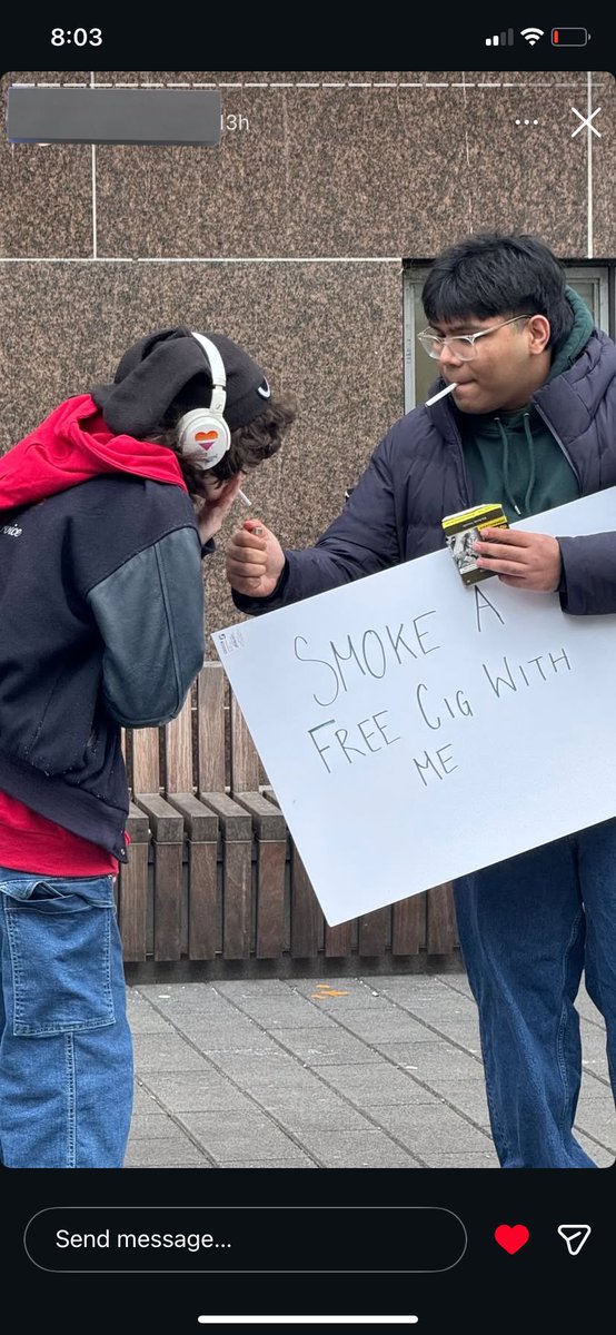 i got photographed and posted on a random person's story when this happened lmao