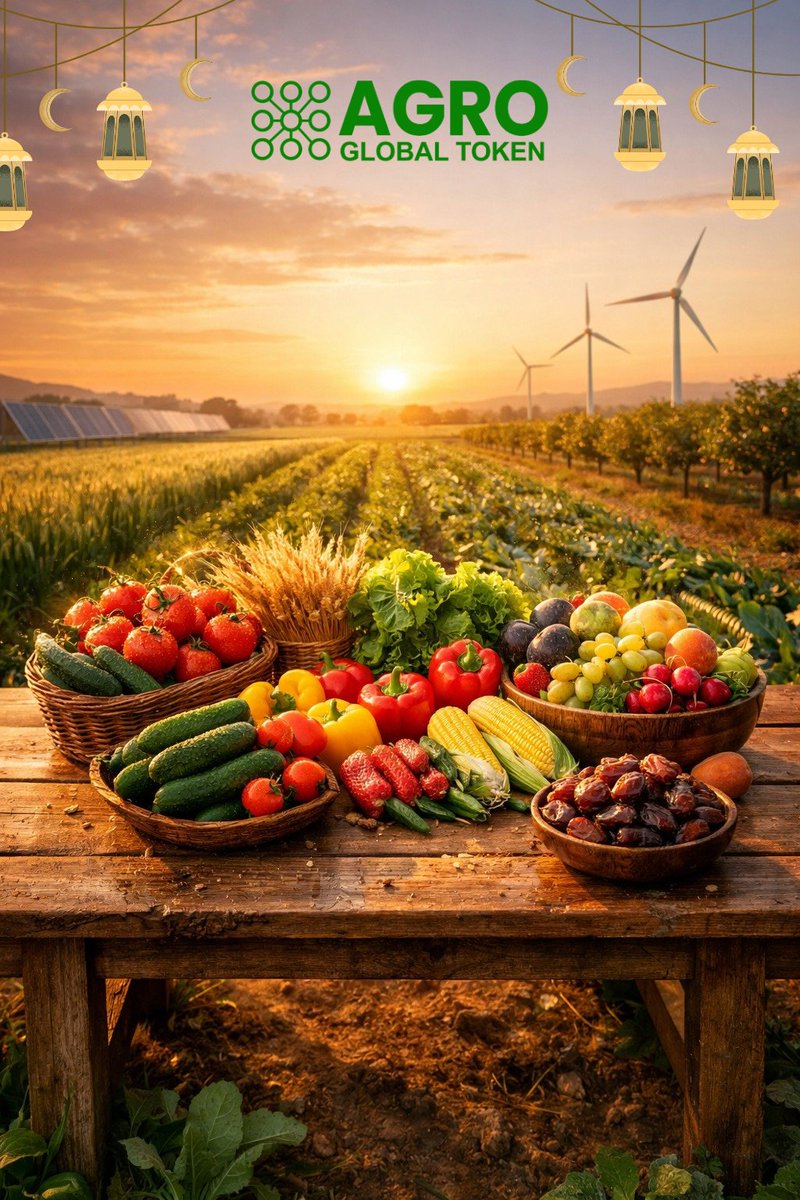 agroglobaltoken's tweet photo. 🌱 From soil to table, freshness you can trust.

With AgroGlobal, food is grown through sustainable agriculture and supported by clean energy. Every product is cultivated with care, harvested at peak freshness, and delivered with full transparency.

Smarter farming. Safer food. Traceable supply.
A new standard for modern nutrition.

Wishing everyone a blessed Ramadan🌙
Ramadan Mubarak.

#AgroGlobal #Farming #Ramadan