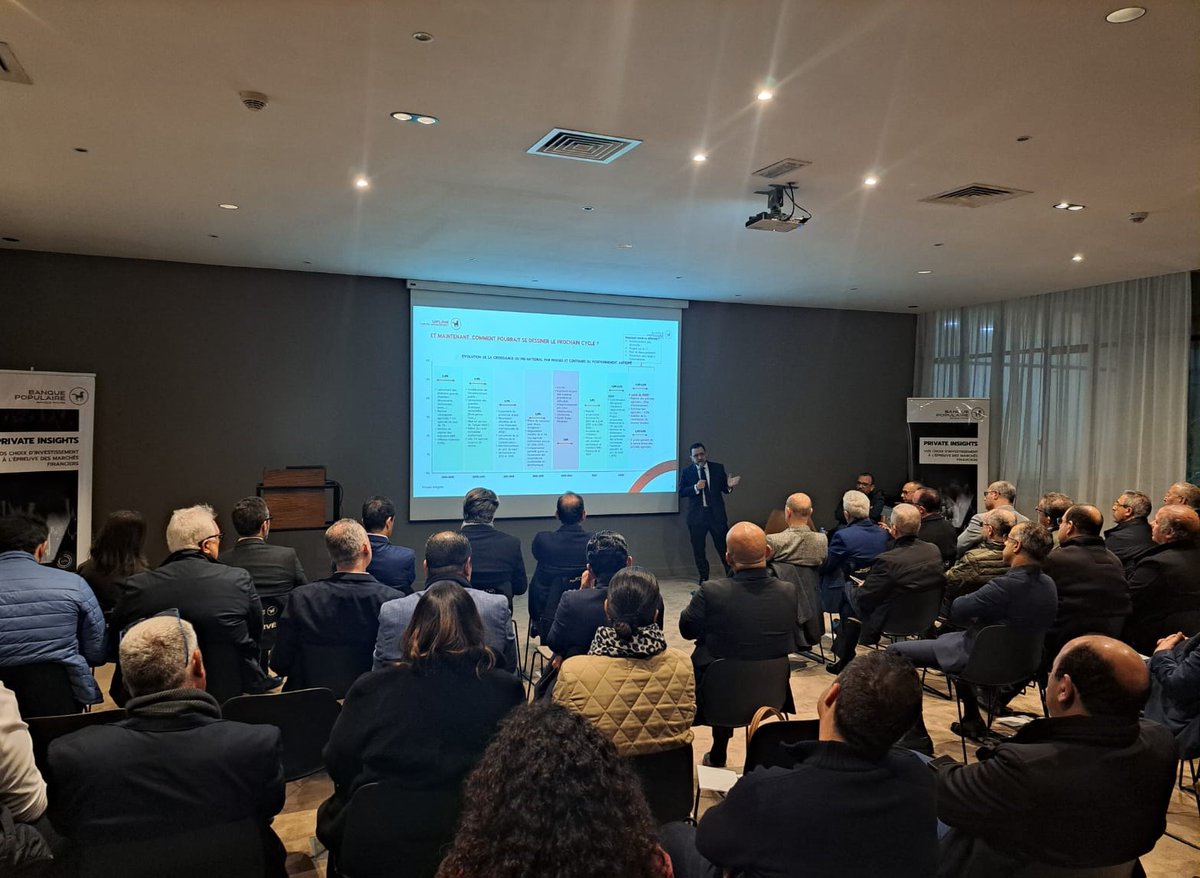 Dans le cadre de son cycle de conférences « Private Insights », dédié aux thématiques de la gestion de patrimoine, la Banque Privée de la Banque Populaire a organisé sa première escale de l’année, le 16 février 2026 à Fès, autour du thème : « Vos choix d’investissement à