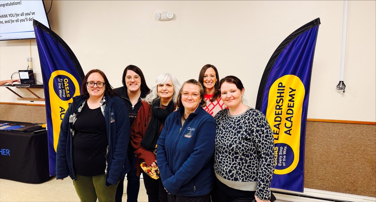 Proud of our staff for completing a Leadership Development Program in Fairport, NY through <a href="/NYSOASAS/">NYS OASAS</a> 

Investing in leadership today to better serve our community tomorrow.