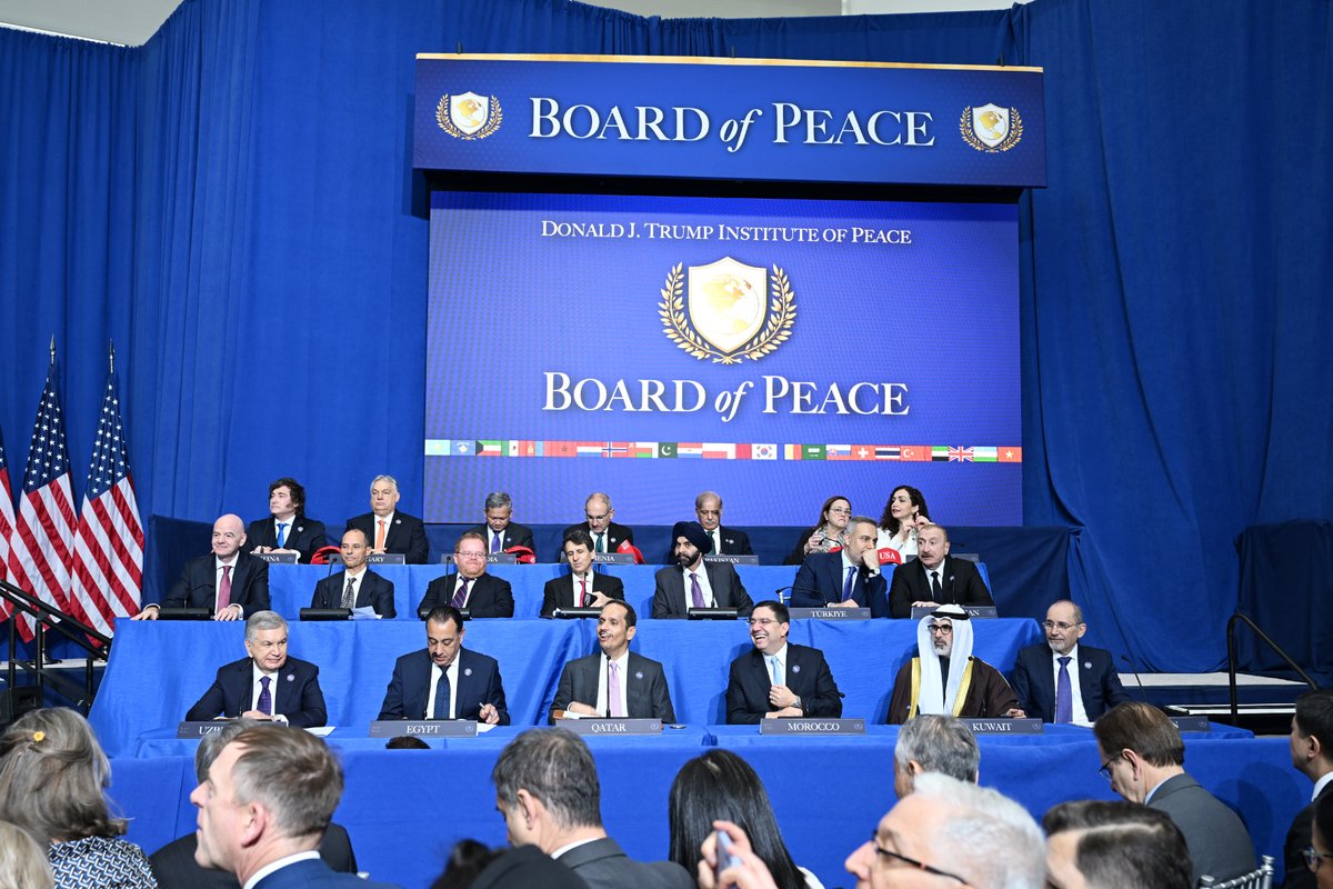 azpresident's tweet photo. Prezident İlham Əliyev Amerika Birləşmiş Ştatlarının Prezidenti Donald Trampın dəvəti ilə Vaşinqtonda Sülh Şurasının ilk iclasında

https://t.co/nGj787JCHq https://t.co/LL1eavrp44
