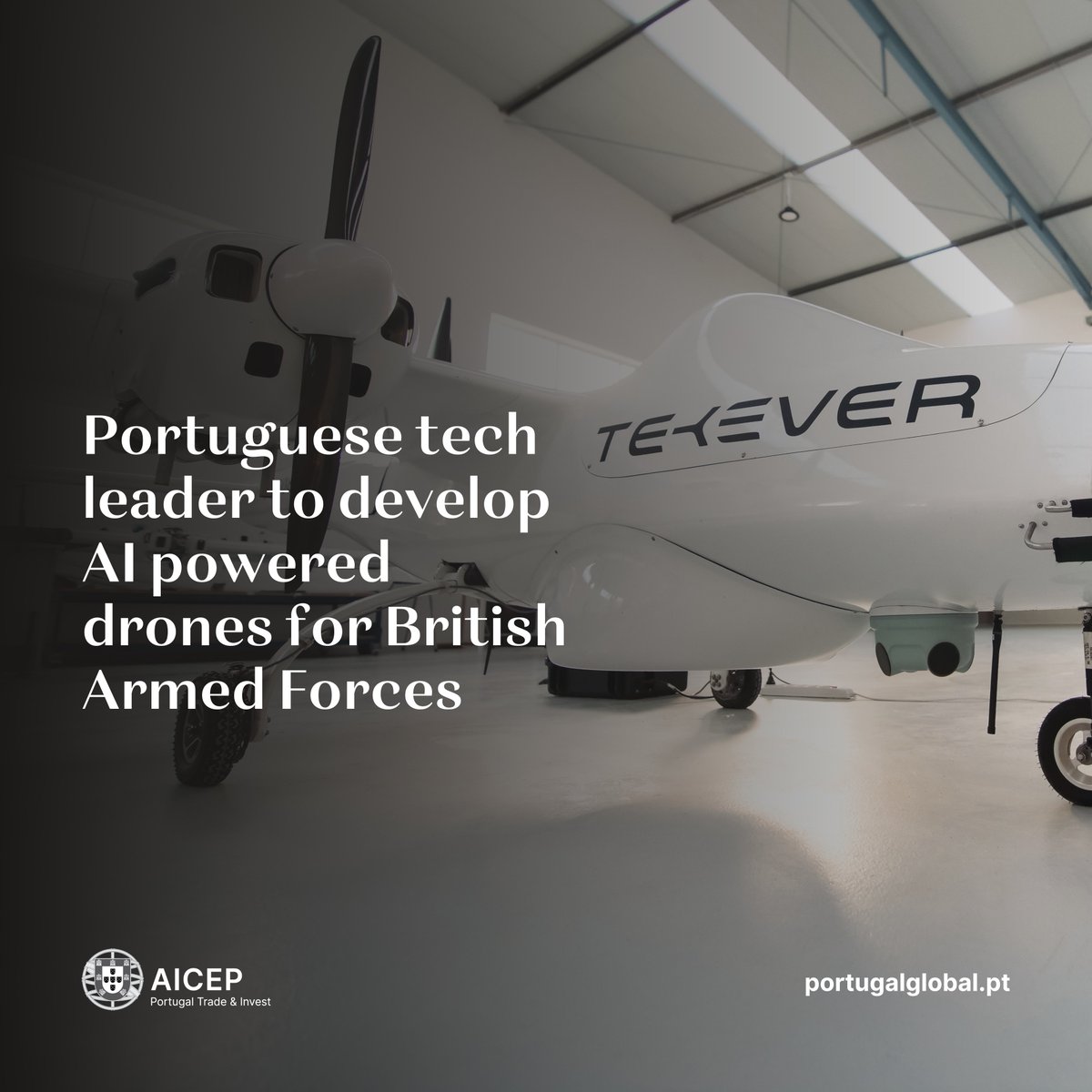 🚁 Portugal strengthens its position in defence innovation as TEKEVER is selected to help the British Armed Forces design a new generation of drones to support Apache helicopters in attack missions.

Invited to present a design under the NYX project, Tekever will contribute to