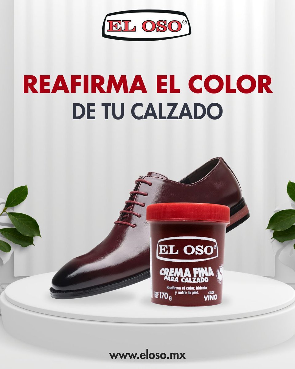 La Crema Fina de El Oso nutre, hidrata y reafirma el color de tu calzado de piel, manteniéndolo suave y con vida por más tiempo.

Porque el cuidado constante siempre se nota.

🌐 Compra ahora en eloso.mx

#ElCuidadoTambiénEsAmor #ElOsoMX