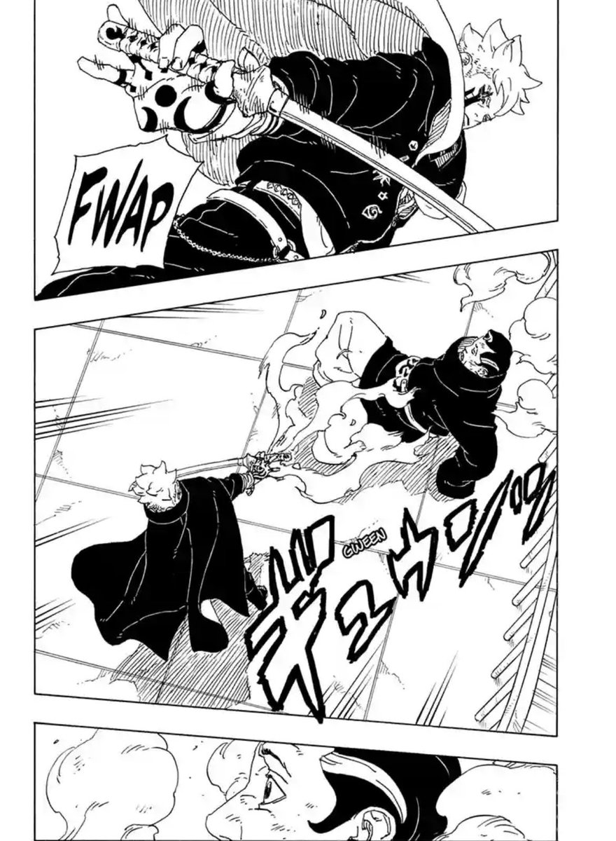 DbsContents's tweet photo. New Boruto chapter is out &amp; yea man…. THIS WHOLE BORUTO SEQUENCE IS SO MF COLD😭 Not just the way it’s drawn, but Ikemoto really made Boruto be TOO smooth with it‼️ https://t.co/f0eeBVpK8y