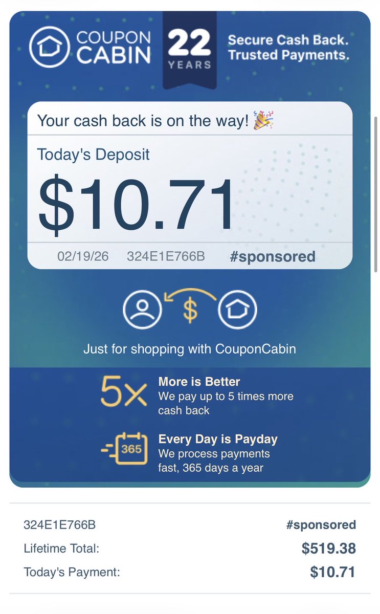 LKrash's tweet photo. @CouponCabin https://t.co/yzTro4wStw