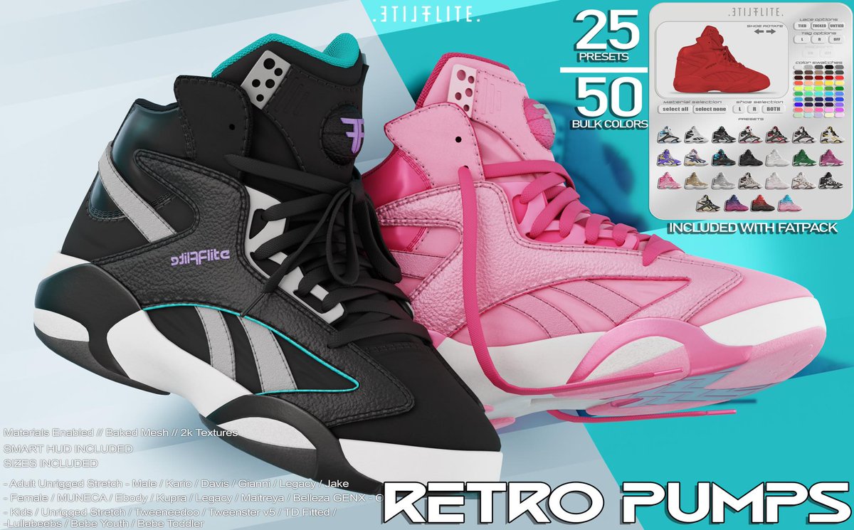 KawaiiFeedSL's tweet image. Flite: Retro Pumps @ Kustom9〡Taxi: maps.secondlife.com/secondlife/kus… 
#SecondLife #Flite #Kustom9 #slevent #slcontent #KawaiiFeed