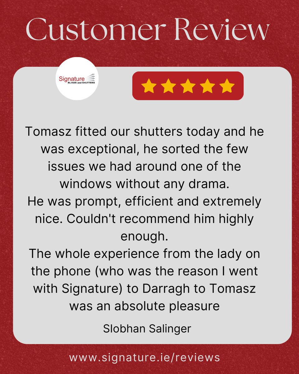 SignatureBlind's tweet photo. Another Happy Shutter Customer ❤️
https://t.co/xkBBKVX6rE 
#windowshutters #plantationshutters #shutters #Irish #interiordesign https://t.co/IiwOWDhWa9