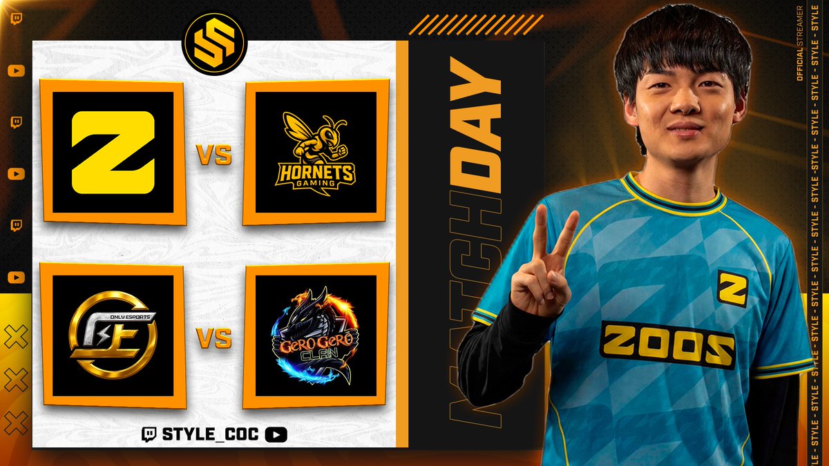 🥳 LIVEEEEEEEEE!

Doble Guerraza TOP! La primera es con Cámaras! 😍

🏆 Shifters Cup - TWA Cup

✅ Zoos Esports 🆚 Hornets Gaming
✅ Only Esports 🆚 Gero Gero Clan

TODO el MUNDO para DENTRO! ❤️

🟣 twitch.tv/style_coc
🔴 youtube.com/live/8CY1aOeY2…