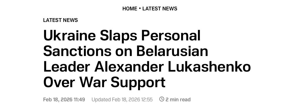No criminal cases or sanctions imposed by Zelensky against Lukashenko can change his international position or affect his relations with the United States. This idea is simply unrealistic - no one in the world pays serious attention to sanctions imposed by states seen as weak or