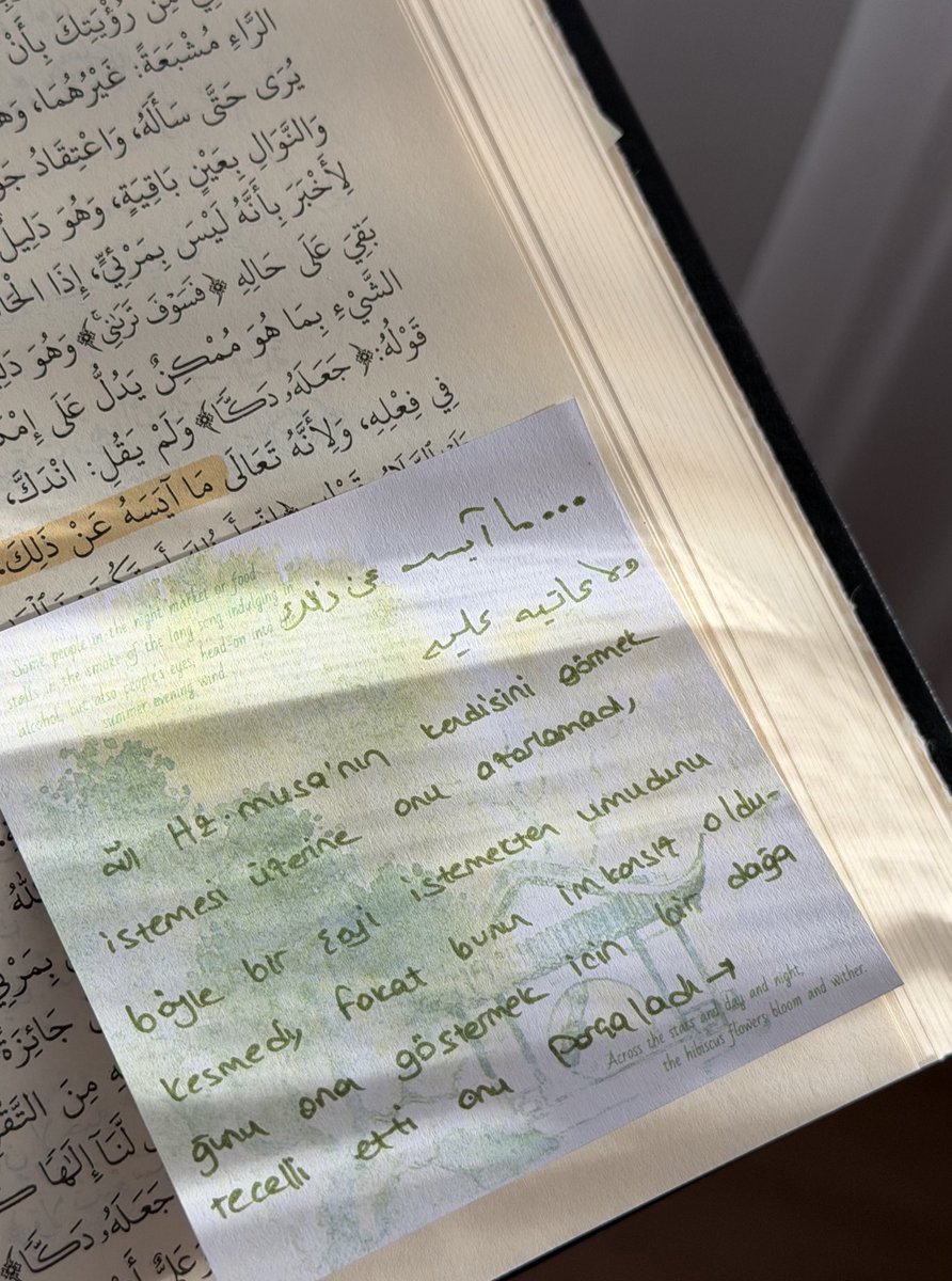 kandehlvy's tweet photo. Nesefi’den Tefsir notları 

Hz Musa Rabbini görmek istediğinde bu isteği Allah tarafından küçümsenmedi umudu da kesilmedi. Fakat taşıyamayacağı bu yükün imkansızlığı ona bir dağ üzerinden işaret edildi. İstediğimiz imkansızların karşısına çıkan dağlar azar değil, işarettir belki? https://t.co/4wAUerhnOJ