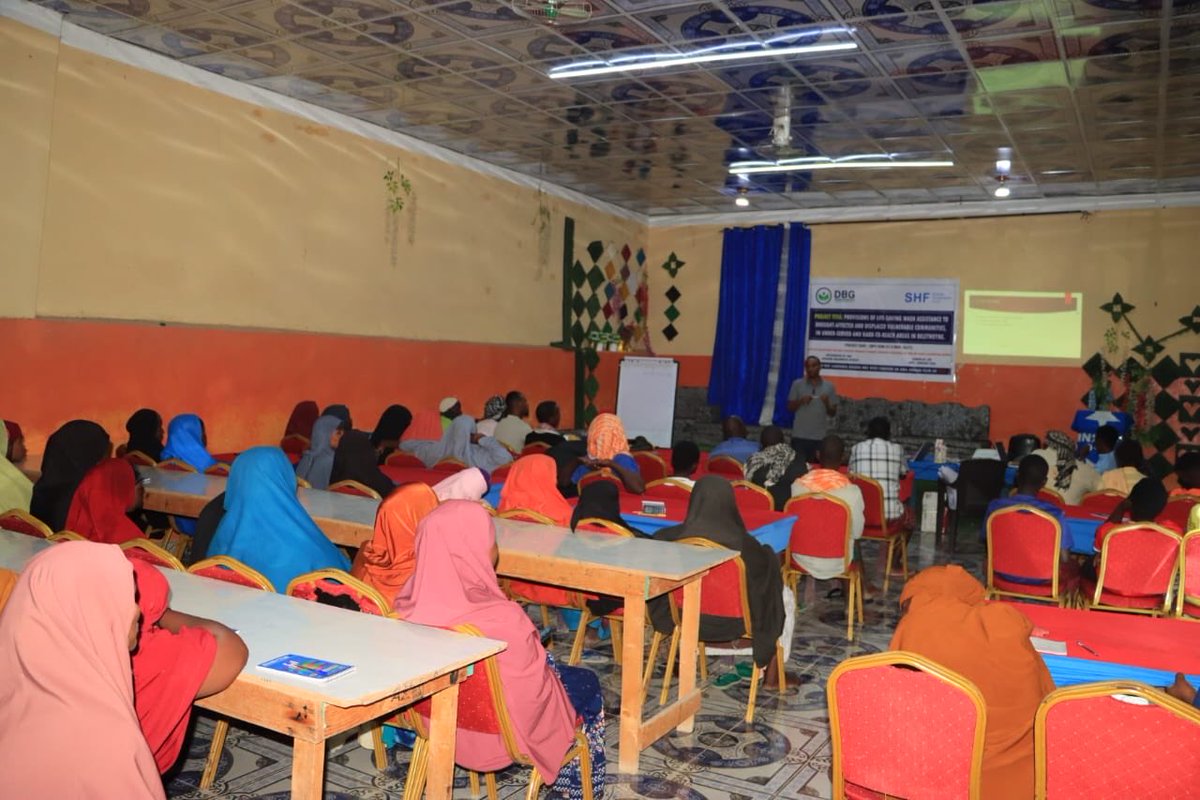 DBGGSomalia's tweet photo. DBG completed a 2 day training (18–19 Feb 2026) in Beledweyne, equipping 60 volunteers to lead mass cleaning campaigns in 4 IDP camps over the next 5 months.

Together, we’re building cleaner and healthier communities. 

#EnvironmentalHealth #Beledweyne https://t.co/k4Qb2Qiyyz