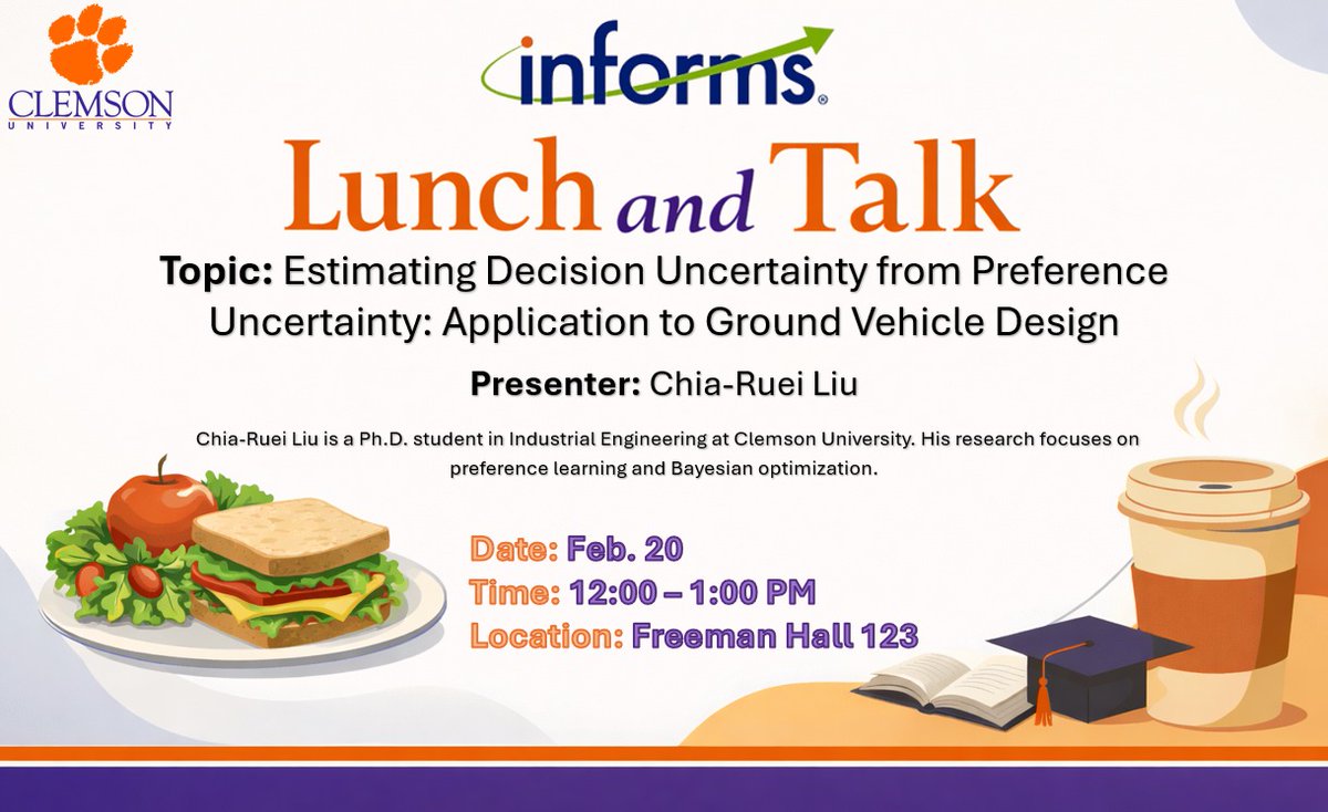 Clemson INFORMS tweet media