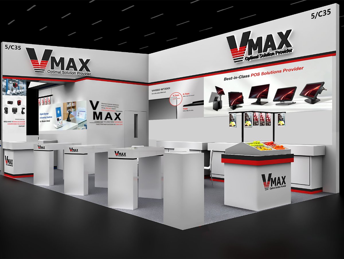Vmax_POS's tweet photo. ✨ Your Vision, Engineered. Discover VMAX at EuroShop 2026.
Looking for cost-effective, custom retail solutions? Our independent R&amp;D turns your complex requirements into seamless, reliable results.
📍 Find us at EuroShop, Hall 5, Booth C35 #EuroShop2026 #DüsseldorfTradeFair https://t.co/Noz1tkc6f2