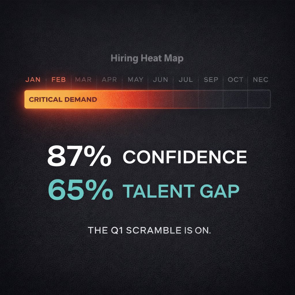 BetterWayDevs's tweet photo. Robert Half 2026: 87% of leaders are confident, yet 65% hit a talent wall. 🧱

Traditional 3-month loops prioritize puzzles over products, leaving your Q1 roadmap stalled. It’s time to move past the logic puzzles.

Hire the architect, not the test-taker https://t.co/Y4D6eeh3fo