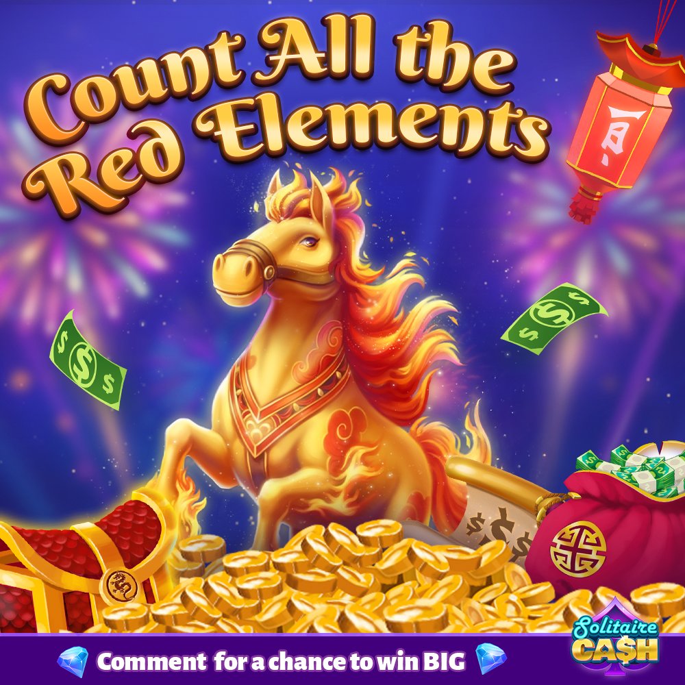 solitairecash's tweet photo. The #Chinese New Year is here! ๐ฎ
In Chinese culture, red symbolizes prosperity and joy. ๐งง
Count all the red elements in the festive image & comment below! ๐
Then, hop in to add good fortune to your day. ๐๐ > https://t.co/mzQlB15EJE
#solitairecash #cashwins https://t.co/vSpTG38xHy
