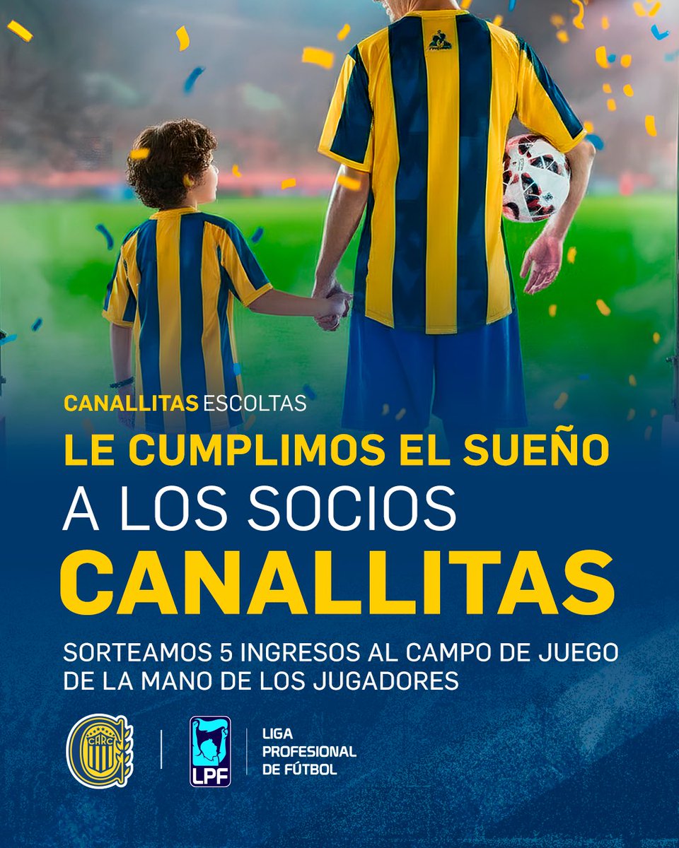 🙌🏻🇺🇦⚽️ Canallitas escoltas

Participá por uno de los 5 ingresos al campo de juego y viví una experiencia única en el partido ante Talleres

📝 Completá el formulario en el siguiente link 🔗 docs.google.com/forms/d/e/1FAI…