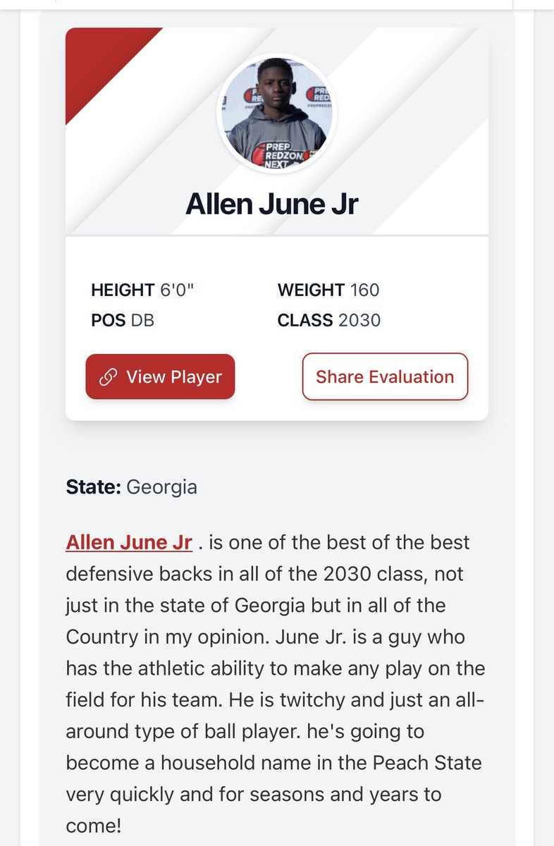 Allen June, Jr. (AJ) 2030 tweet media