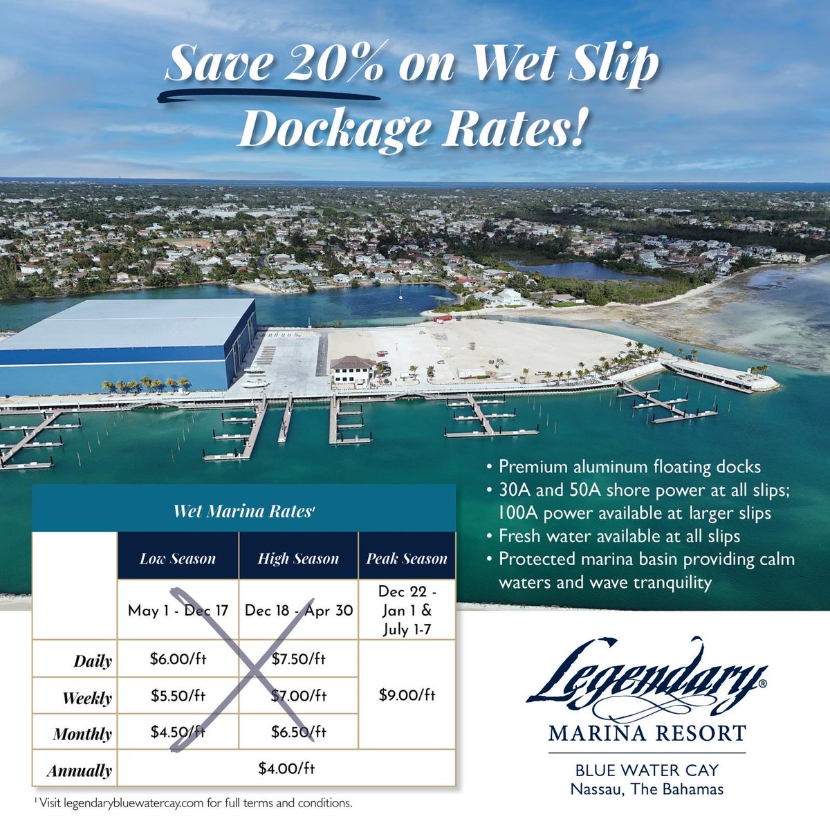 Legendary Marina Resort at Blue Water Cay tweet media