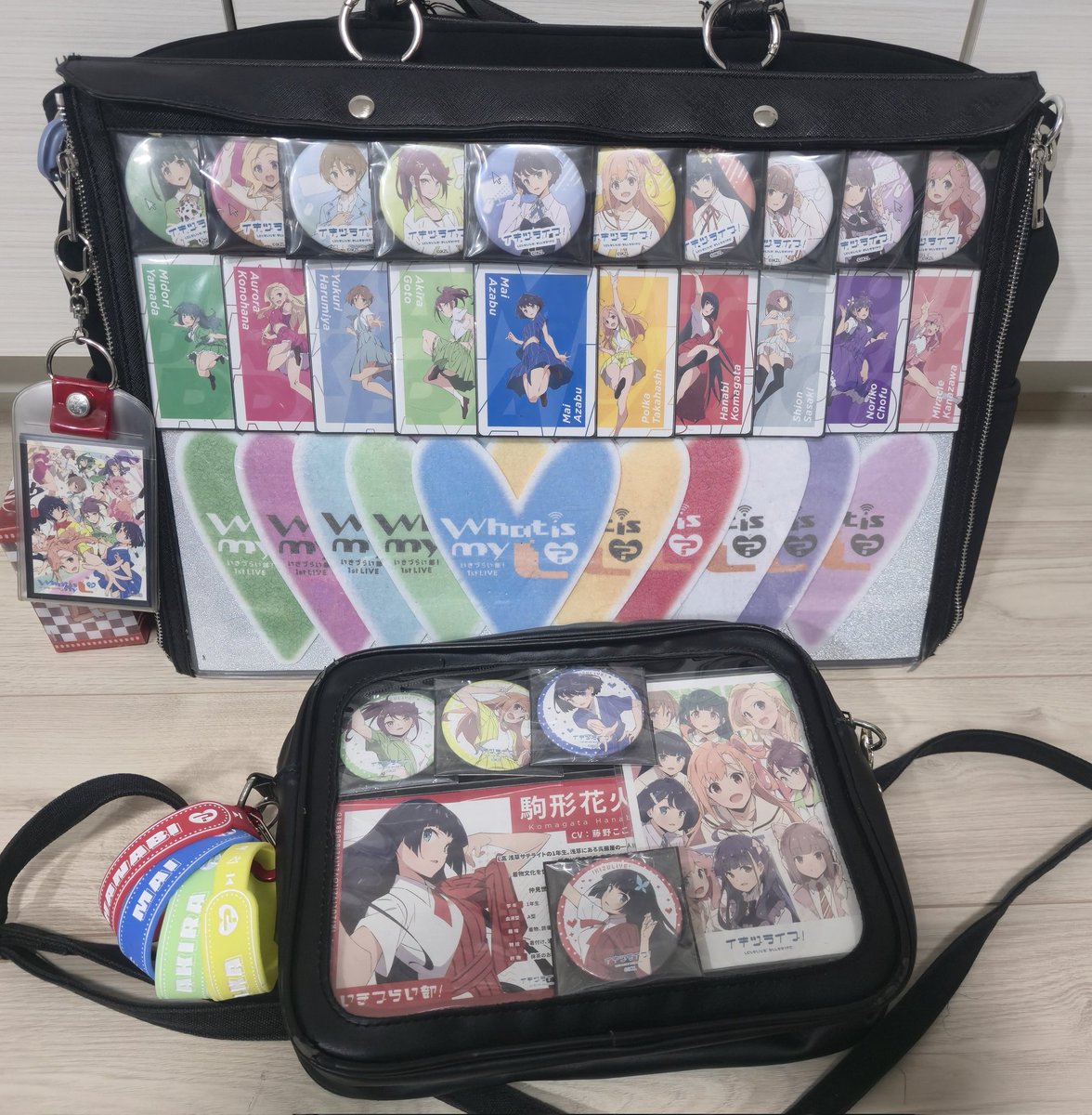 キュンキュン　痛バ　感謝祭 週末にラブカ感謝祭に持っていく痛バが完成しました😂 イキヅライブ1st