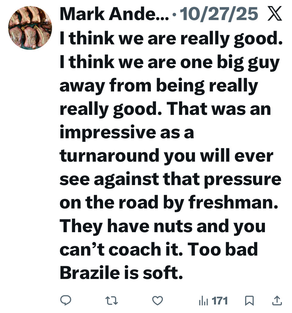 Read it right back in October