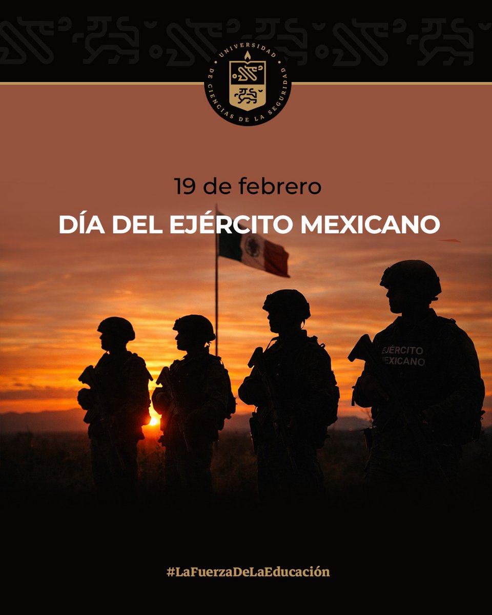 Hoy reconocemos a las mujeres y hombres del Ejército Mexicano.

Su disciplina, lealtad y vocación de servicio fortalecen la seguridad de nuestra nación y resguardan la soberanía de México con honor y compromiso permanente.

En la #UCS valoramos su ejemplo y entrega al país.