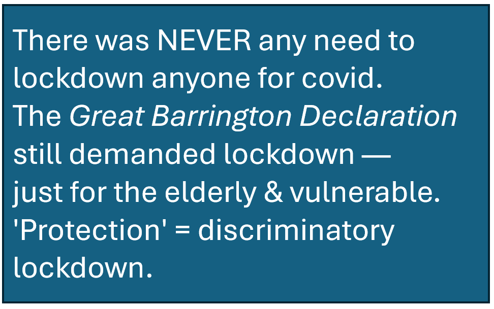 profnfenton's tweet photo. @RupertLowe10 Well meaning statement. But unfortunately it repeats same catastrophic flaw of the Great Barrington Declaration. That’s why I’m proud I never signed it.  Elderly &amp; disabled were least deserving of having their civil liberties removed. https://t.co/NpjTKehJ3G